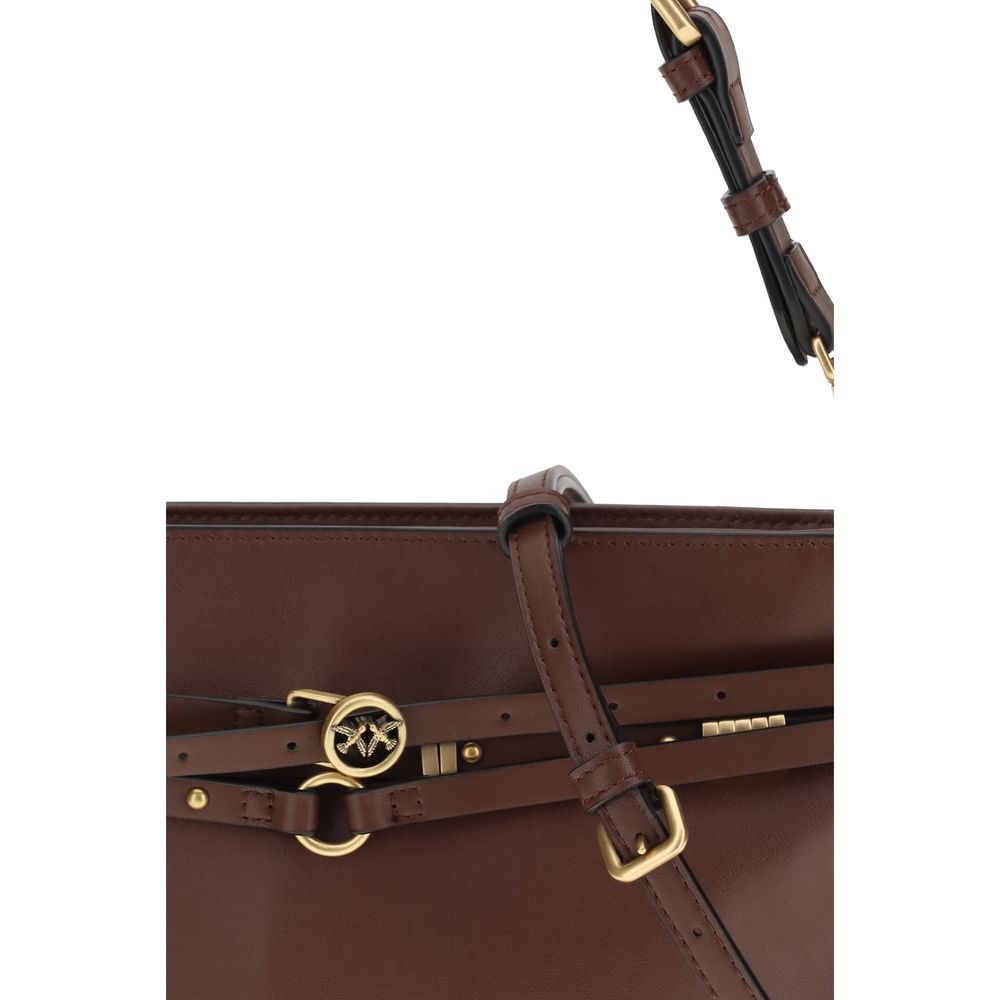 Brown Calf Leather Bos Taurus Shoulder Bag - ventzia