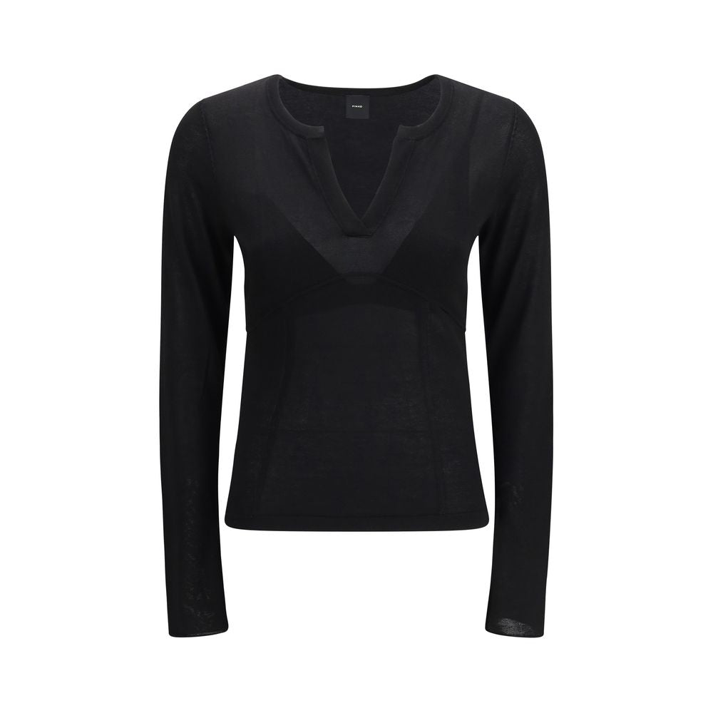 Black Viscose Sweatshirt - ventzia