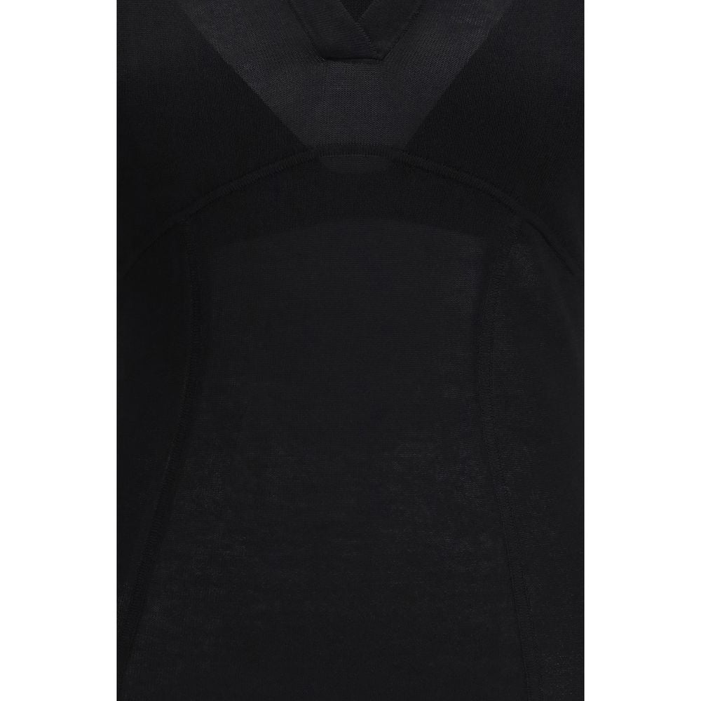 Black Viscose Sweatshirt - ventzia