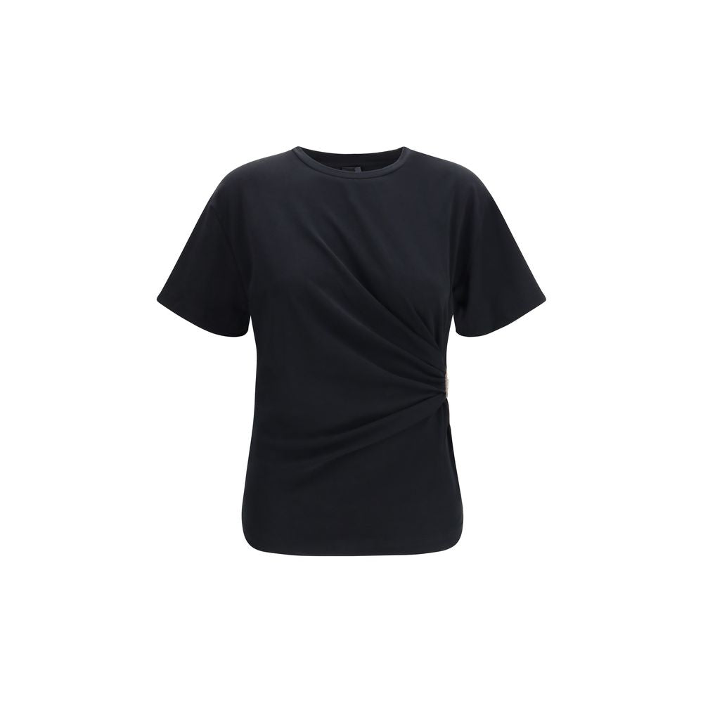 Black Cotton T-Shirt - ventzia