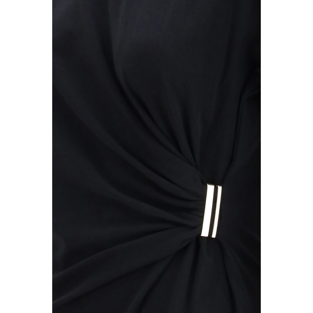 Black Cotton T-Shirt - ventzia