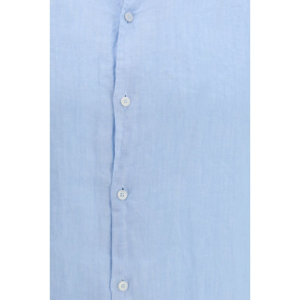 Blue Linen Shirt - ventzia