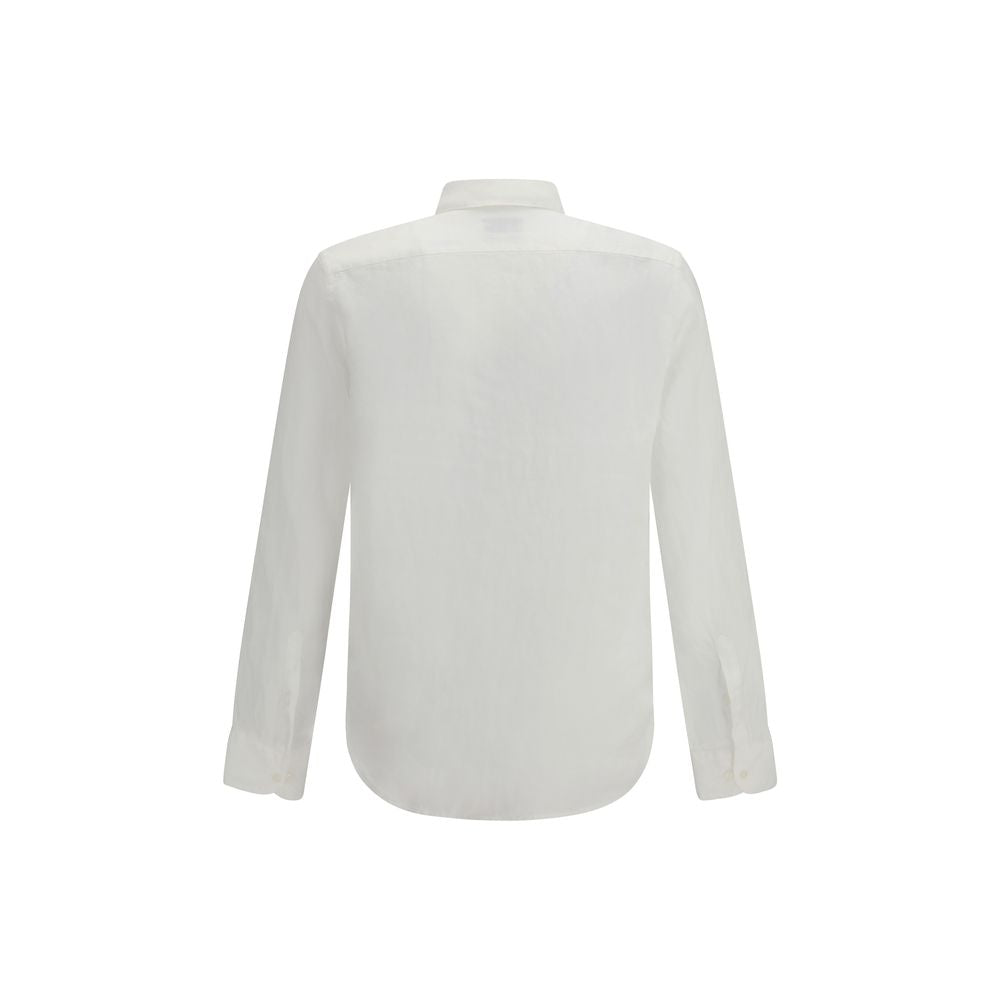 White Linen Dress Shirt - ventzia