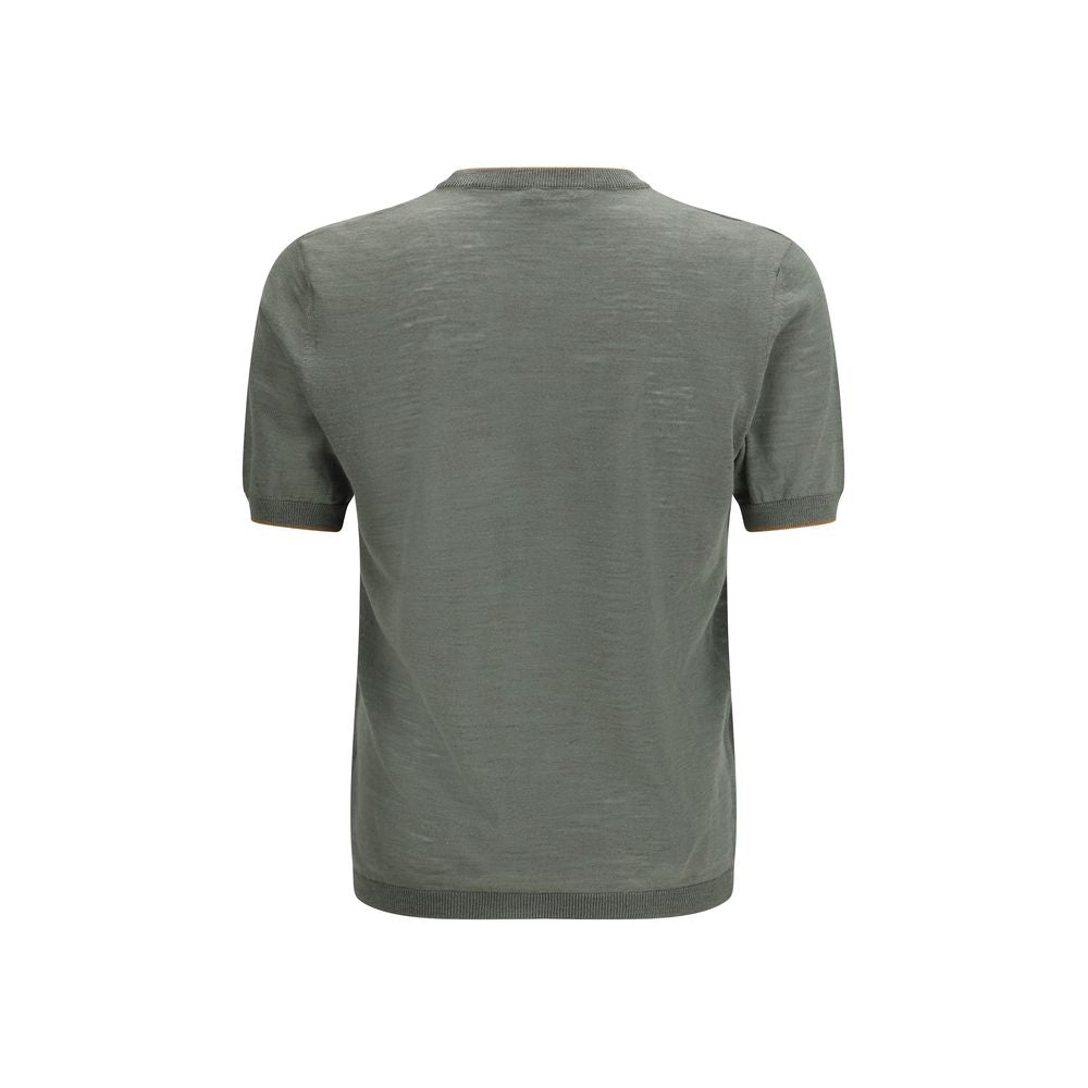 Bicolor Linen T-Shirt - ventzia