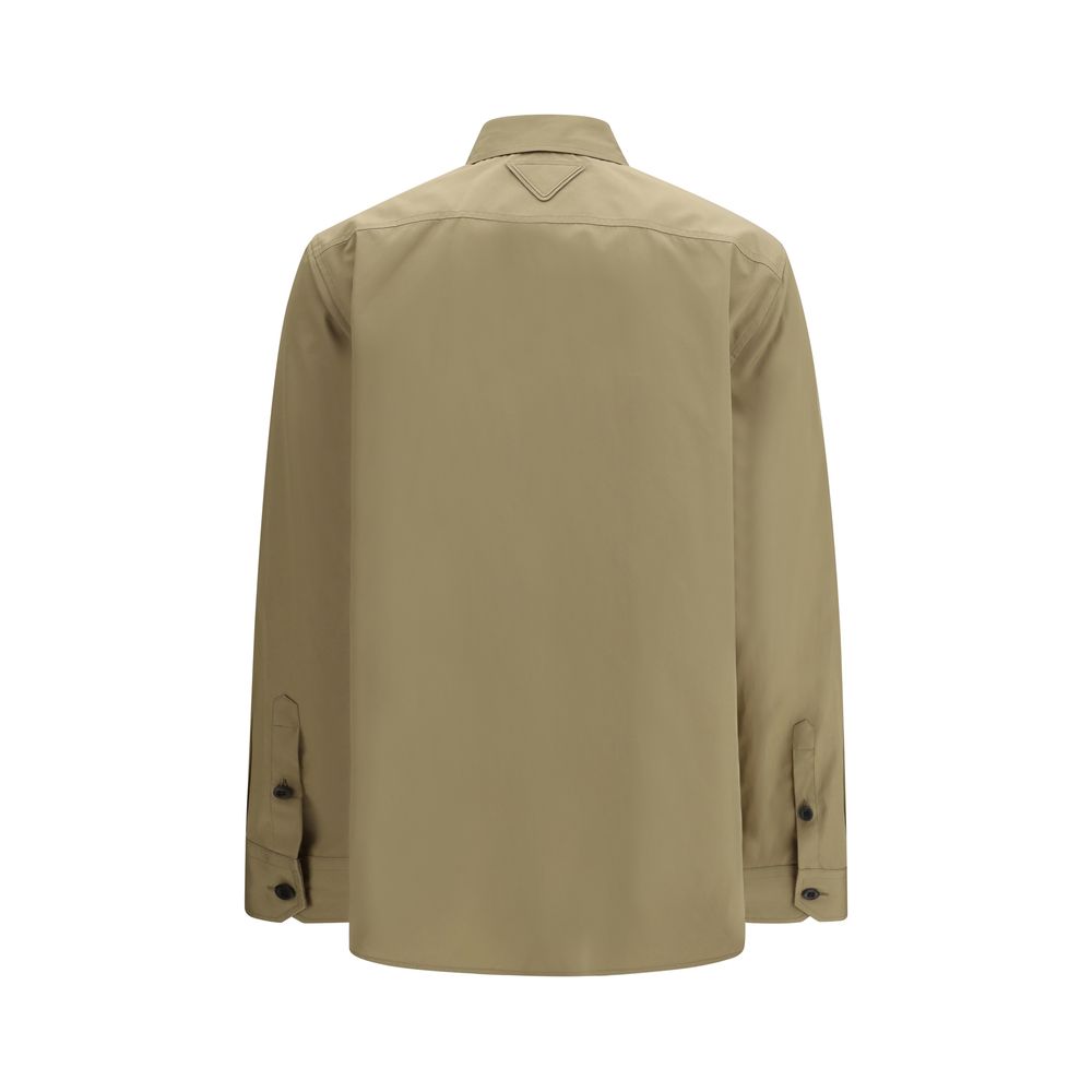 Beige Cotton Shirt - ventzia