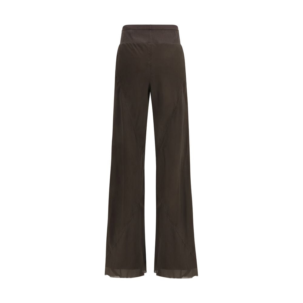 Brown Silk Casual Pants - ventzia