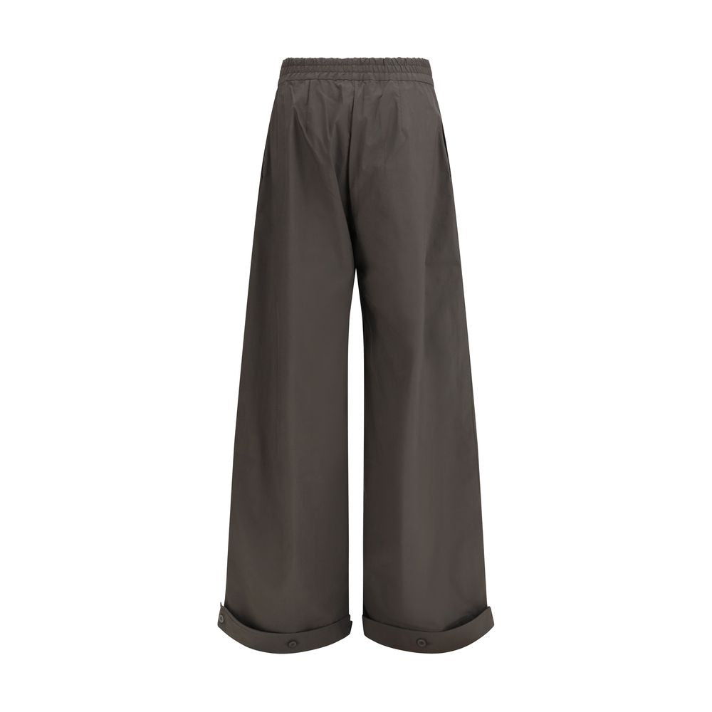 Gray Cotton Casual Pants - ventzia