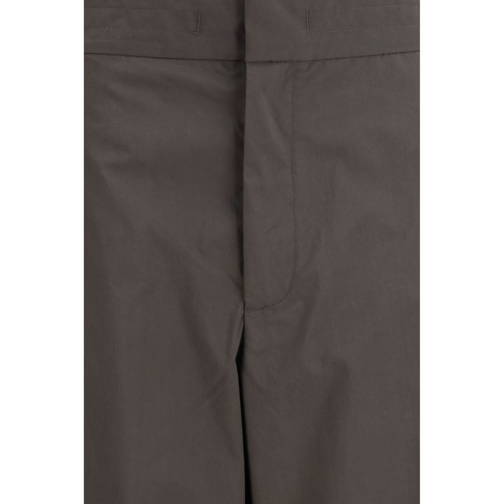 Gray Cotton Casual Pants - ventzia
