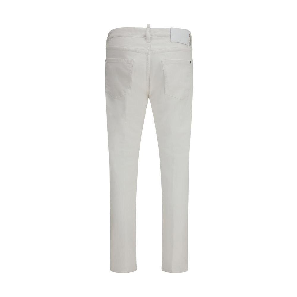 White Cotton Jeans Denim - ventzia