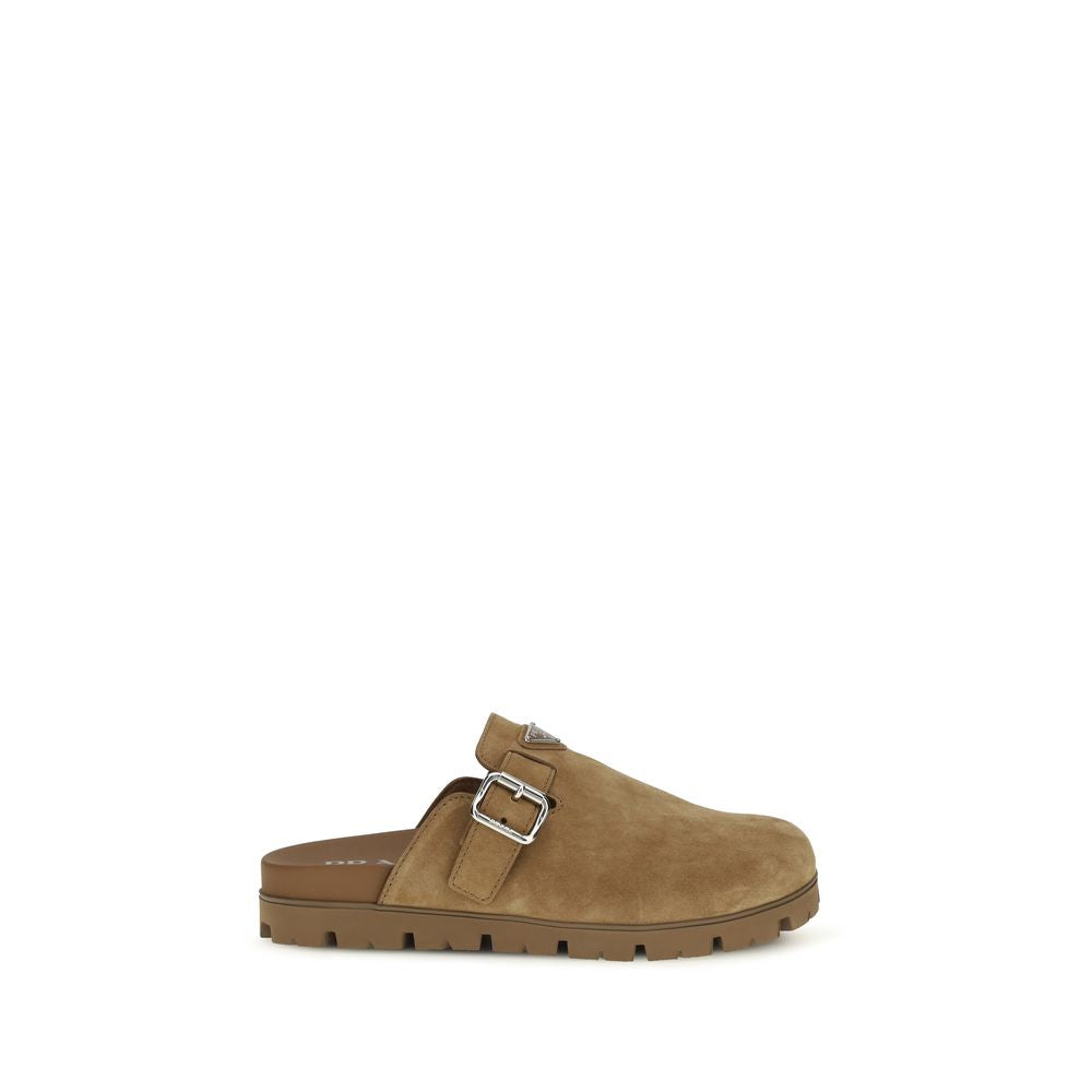Beige Calf Leather Bos Taurus Mules - ventzia