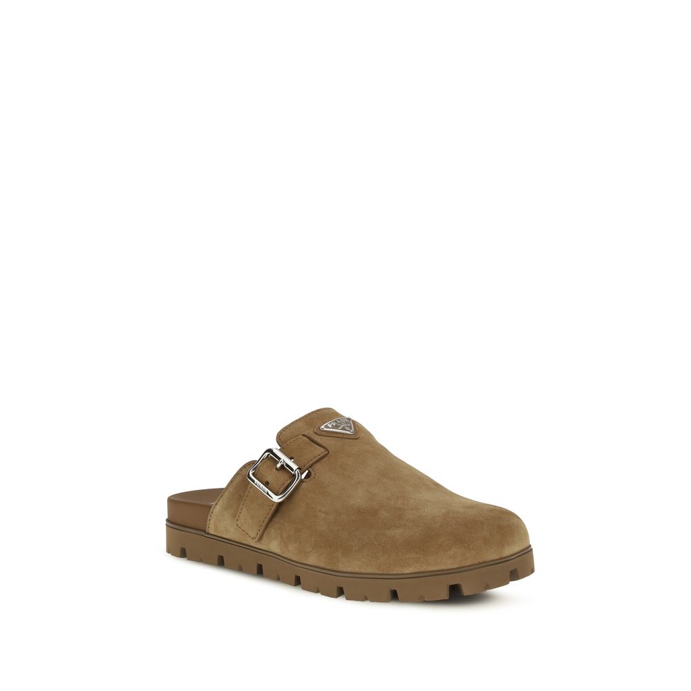 Beige Calf Leather Bos Taurus Mules - ventzia
