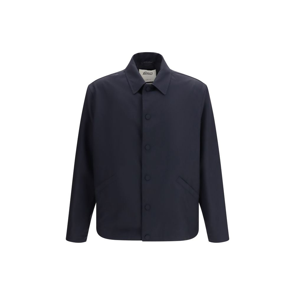 Blue Wool Oves Aries Full-Length Jacket