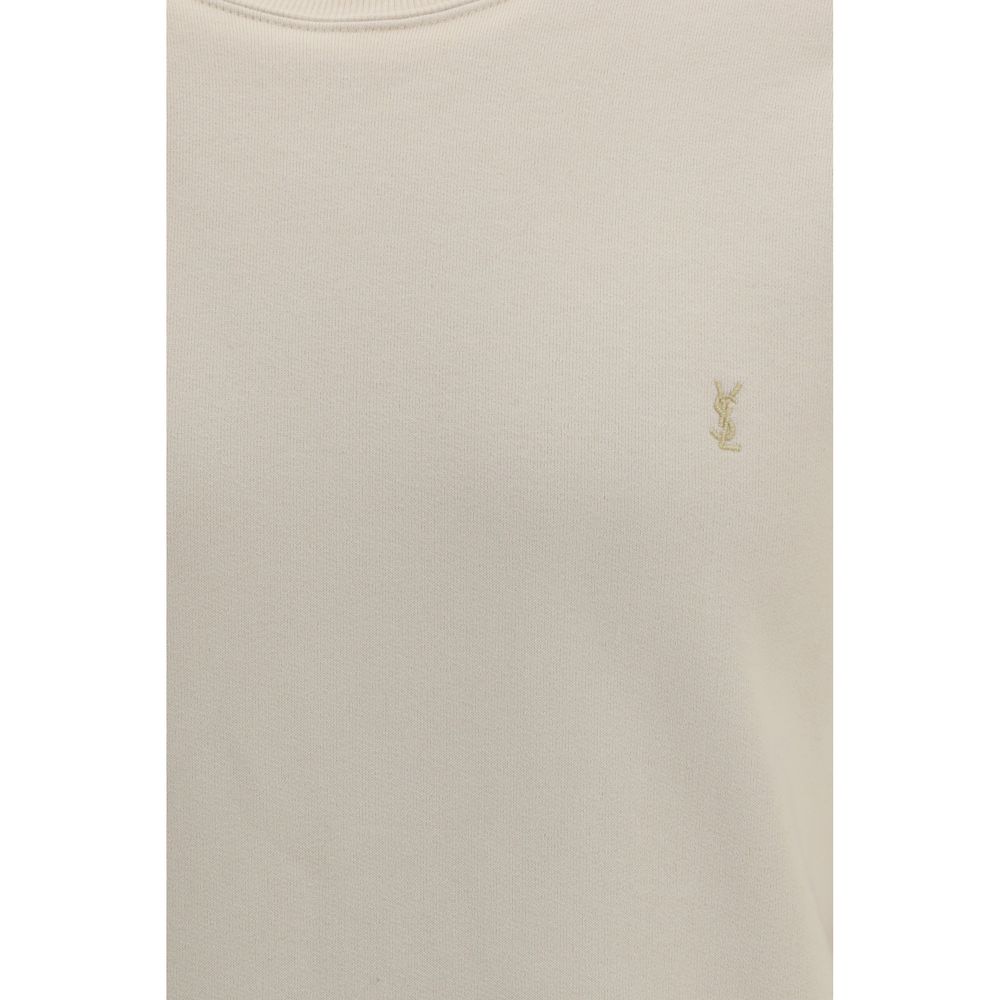 Beige Cotton Sweatshirt - ventzia