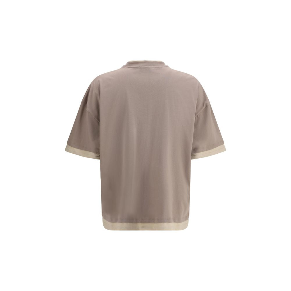 Brown Cotton T-Shirt - ventzia