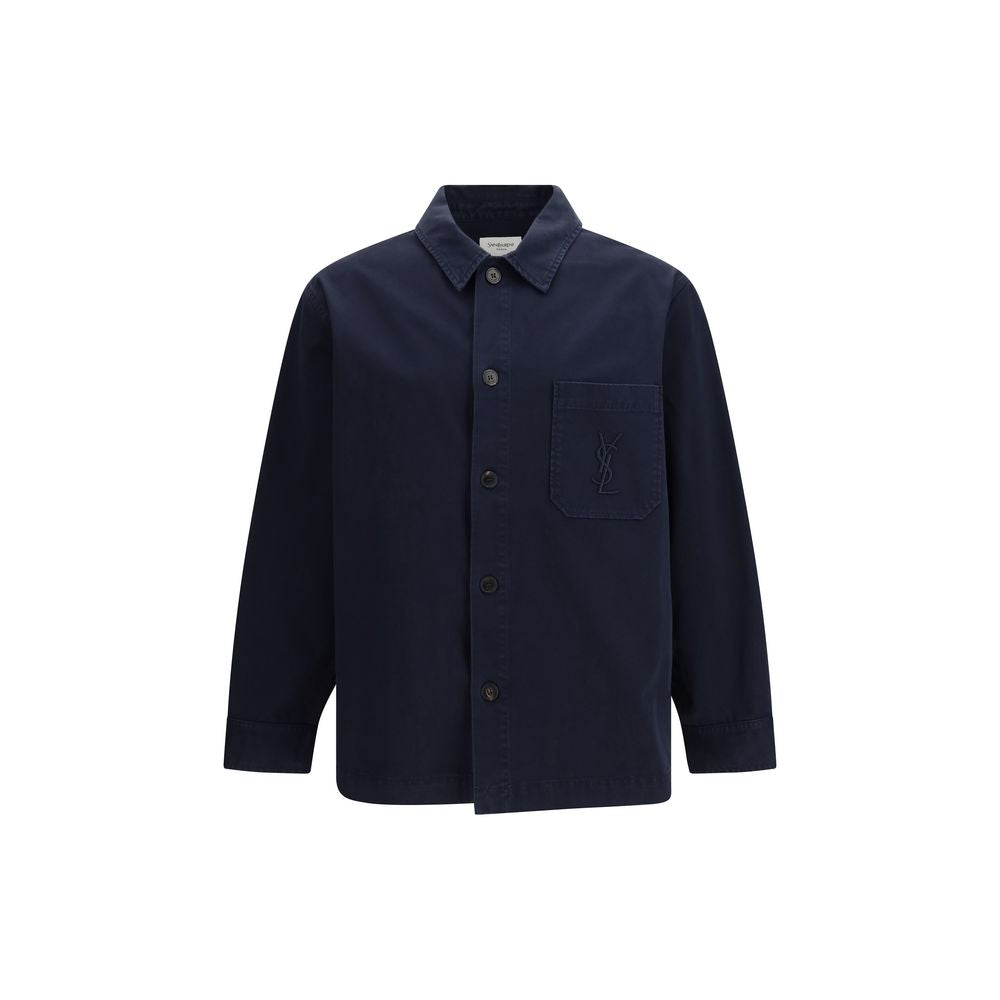 Blue Cotton Denim Jacket - ventzia