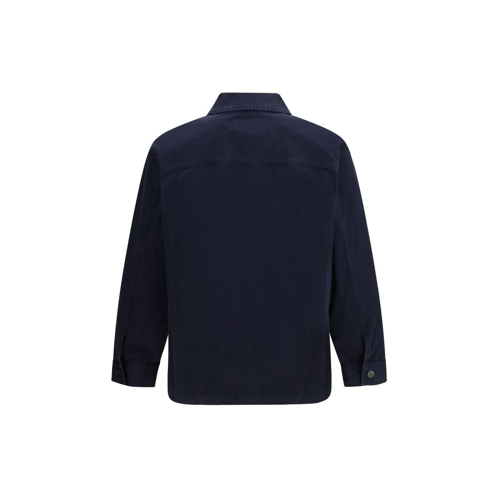 Blue Cotton Denim Jacket - ventzia