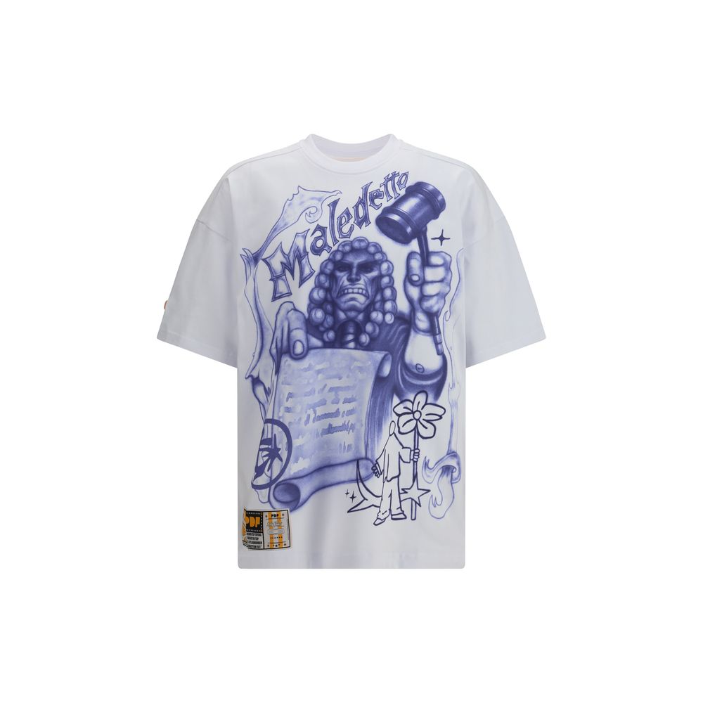 White Cotton T-Shirt - ventzia