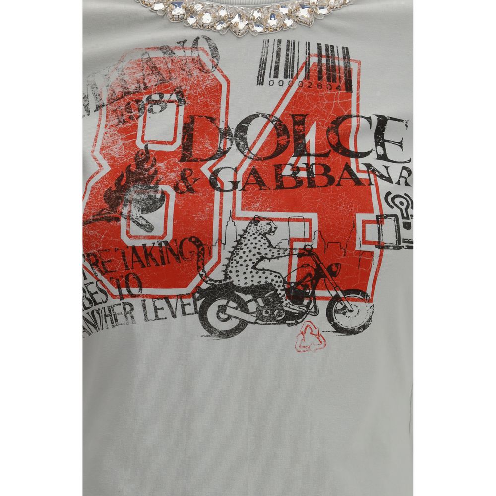 Gray Cotton T-Shirt - ventzia