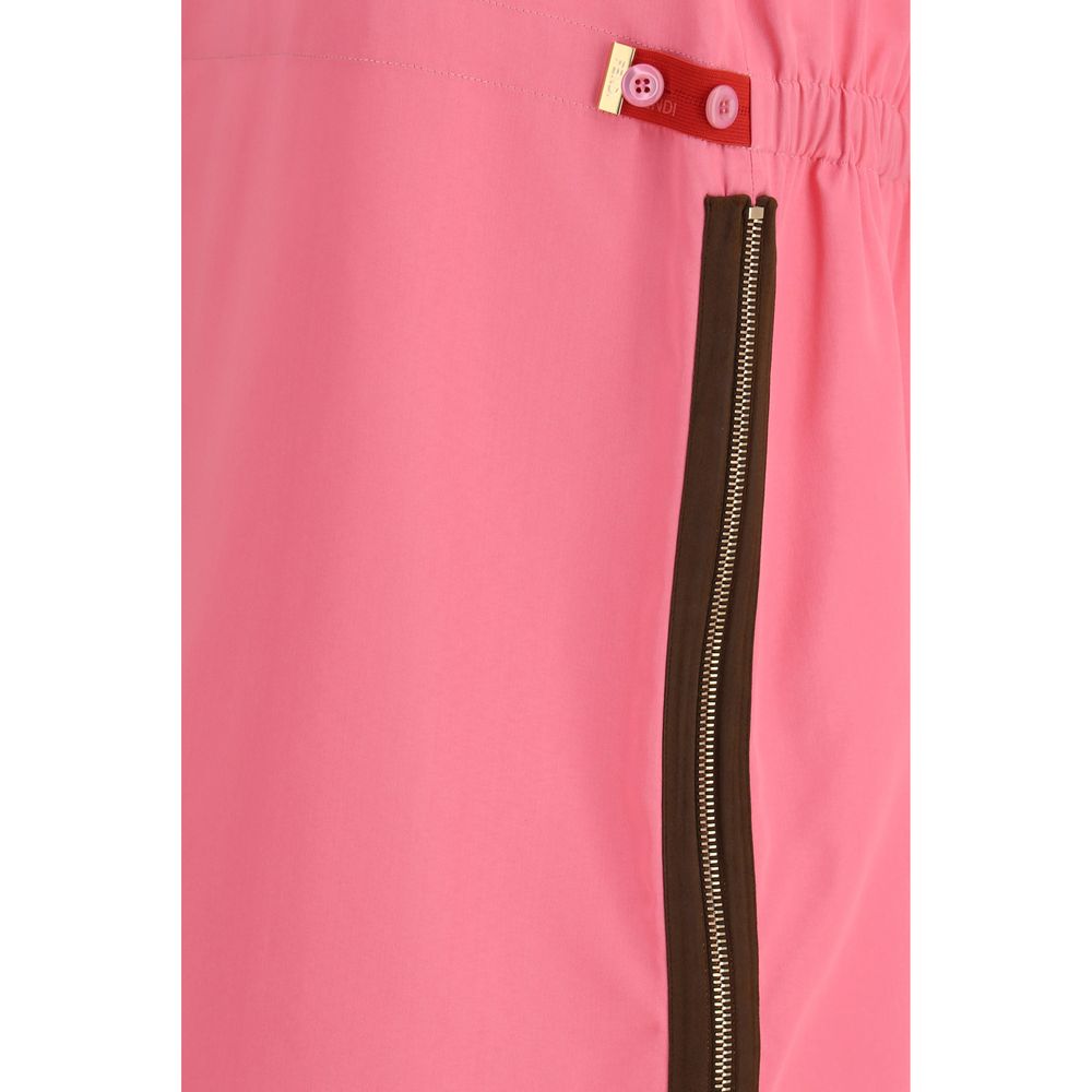 Multicolor Viscose Midi Skirt - ventzia
