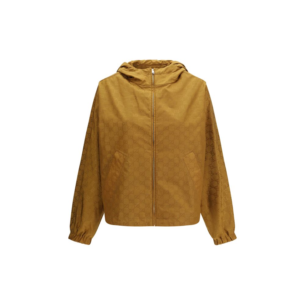 Beige Nylon Shell Jacket - ventzia