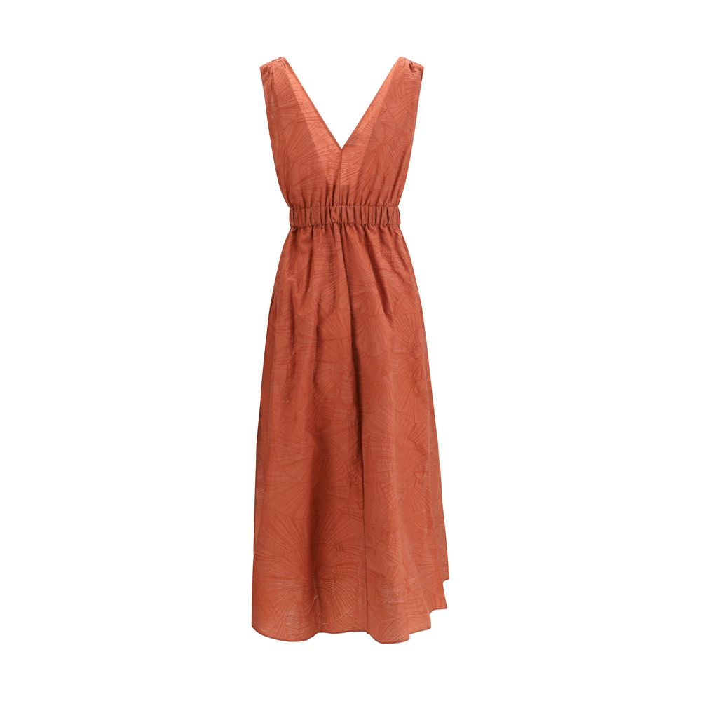 Multicolor Cotton Casual Dress - ventzia