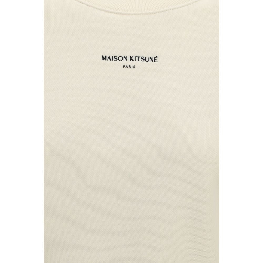 Beige Cotton Sweatshirt - ventzia