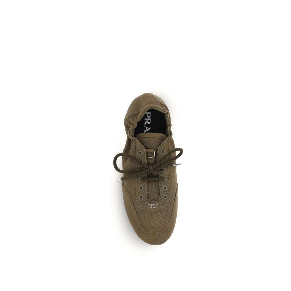 Bicolor Cotton Athletic Sneakers - ventzia