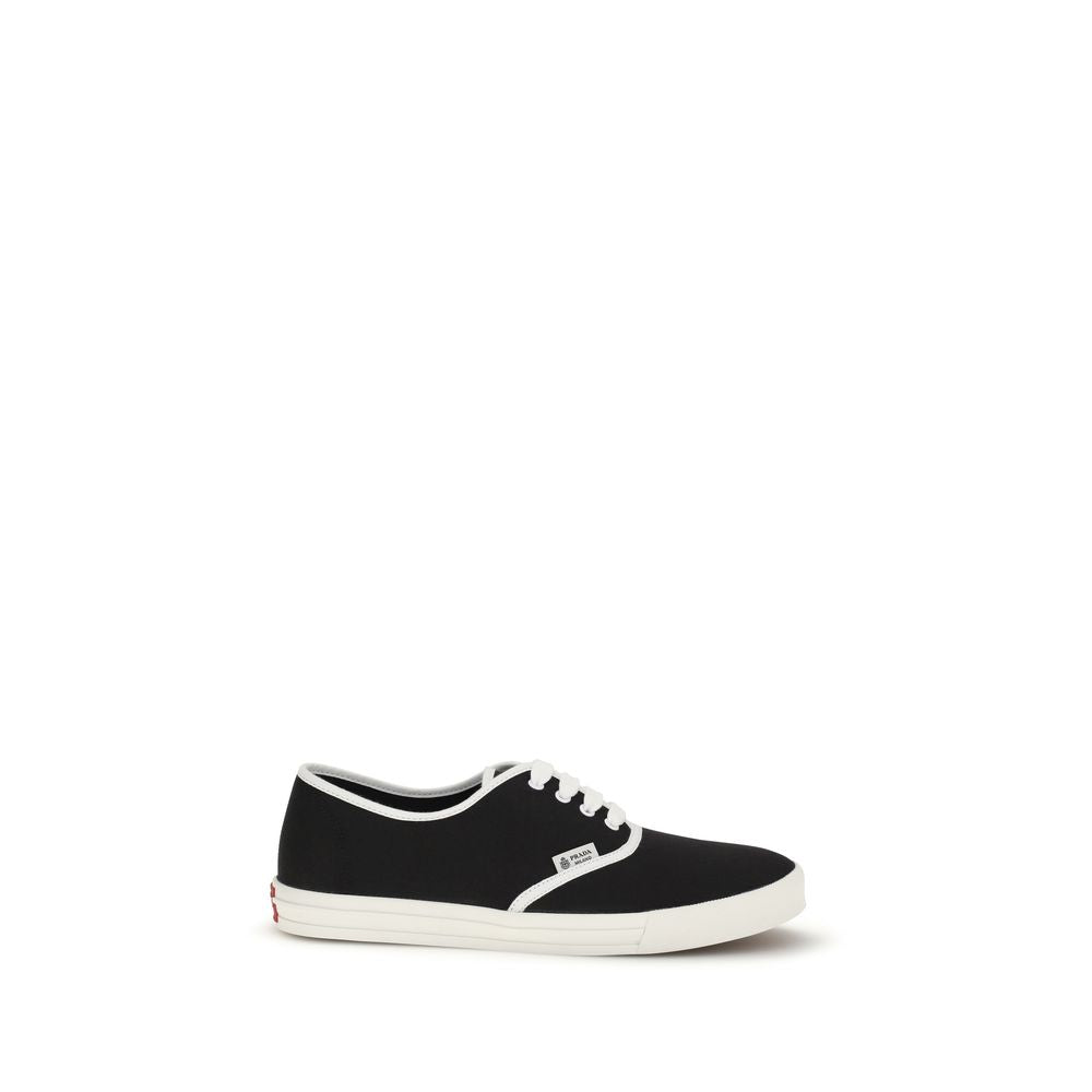 Black Cotton Athletic Sneakers - ventzia