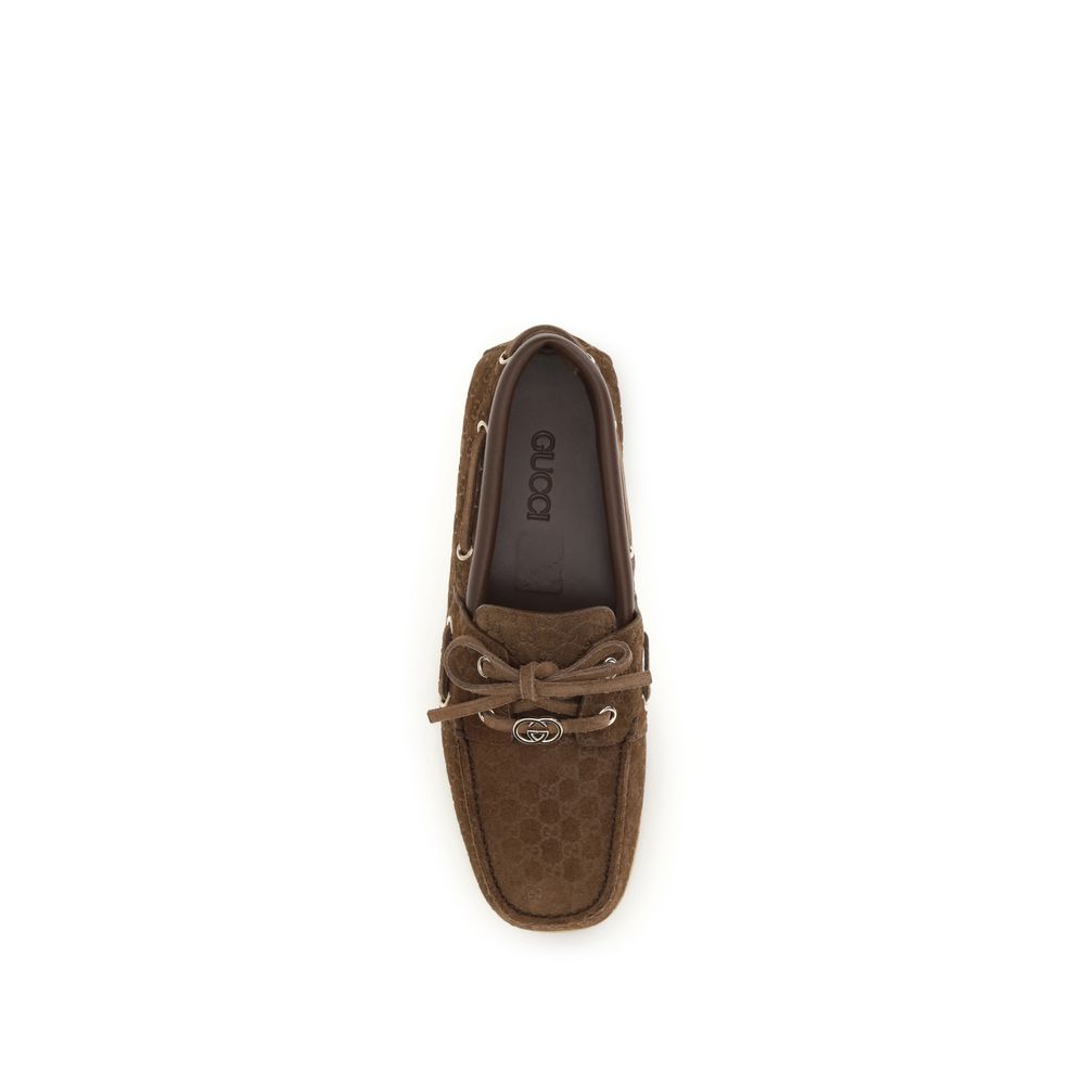 Brown Calf Leather Bos Taurus Slip-On Loafers - ventzia