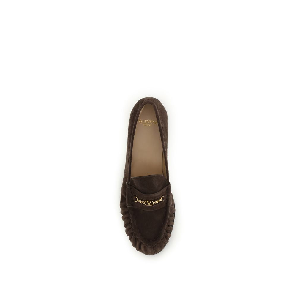 Brown Calf Leather Bos Taurus Slip-On Loafers - ventzia