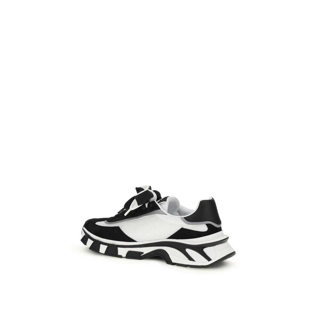 Black Calf Leather Bos Taurus Athletic Sneakers - ventzia