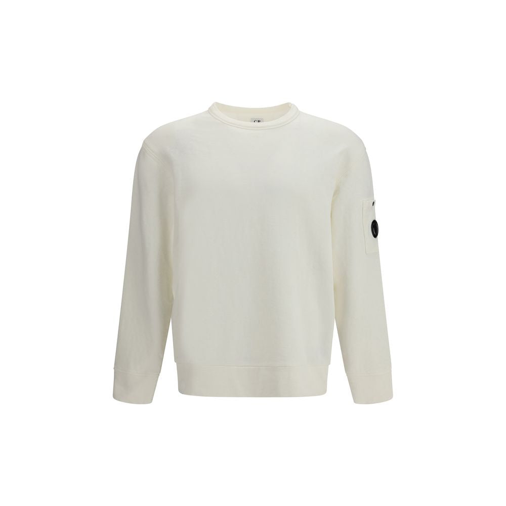 White Cotton Sweatshirt - ventzia