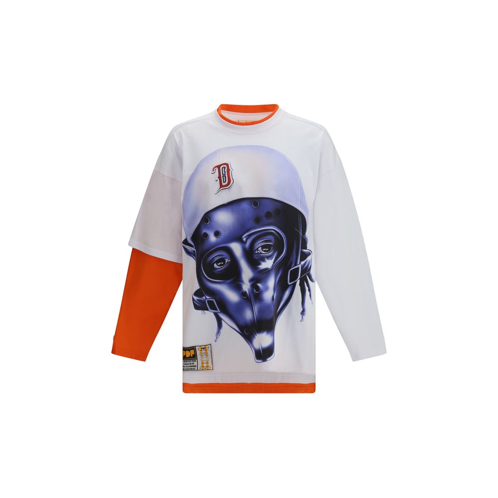 White Cotton Long Sleeve T-Shirt - ventzia