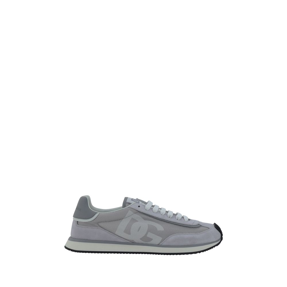 Gray Fabric Low Top Sneakers - ventzia