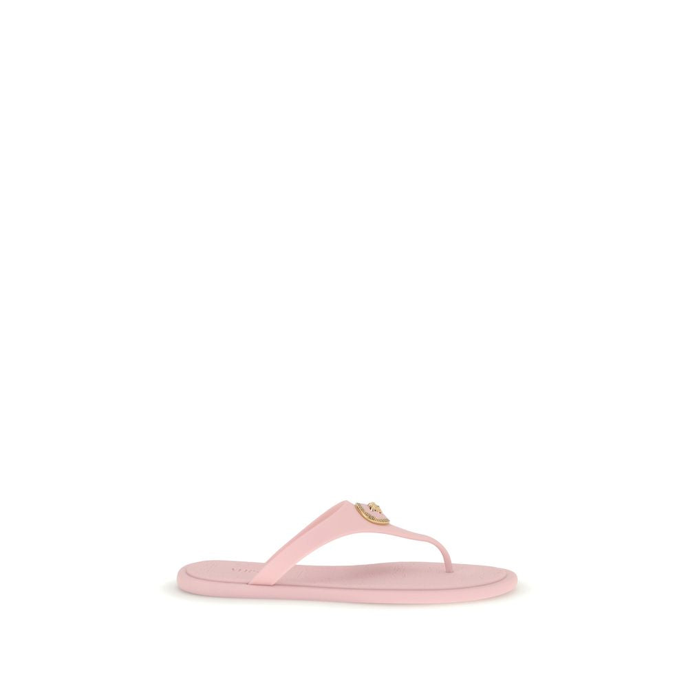 Multicolor Rubber Flip-Flop Sandals - ventzia