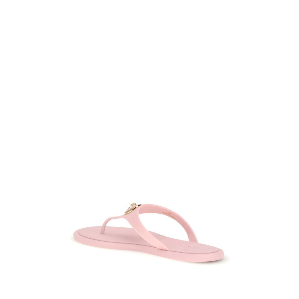 Multicolor Rubber Flip-Flop Sandals - ventzia