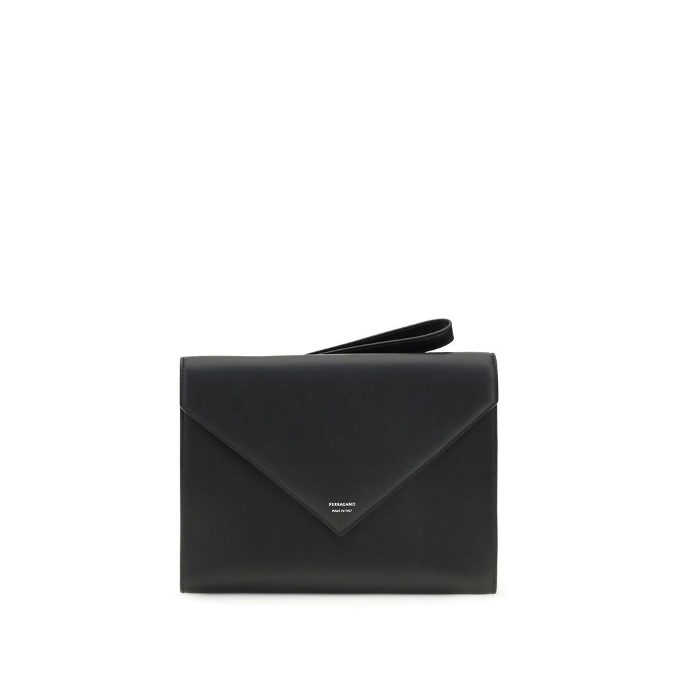 Black Calf Leather Bos Taurus Wallet - ventzia