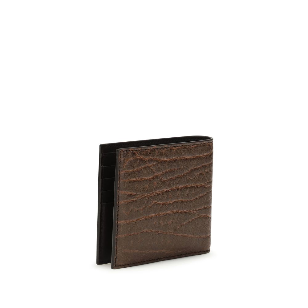 Brown Calf Leather Bos Taurus Wallet - ventzia