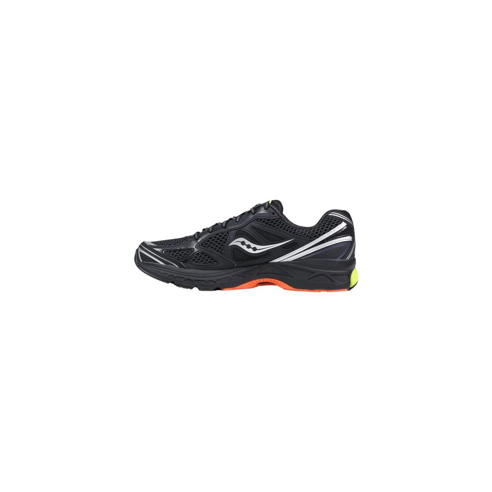 Black Polyethylene Athletic Sneakers - ventzia
