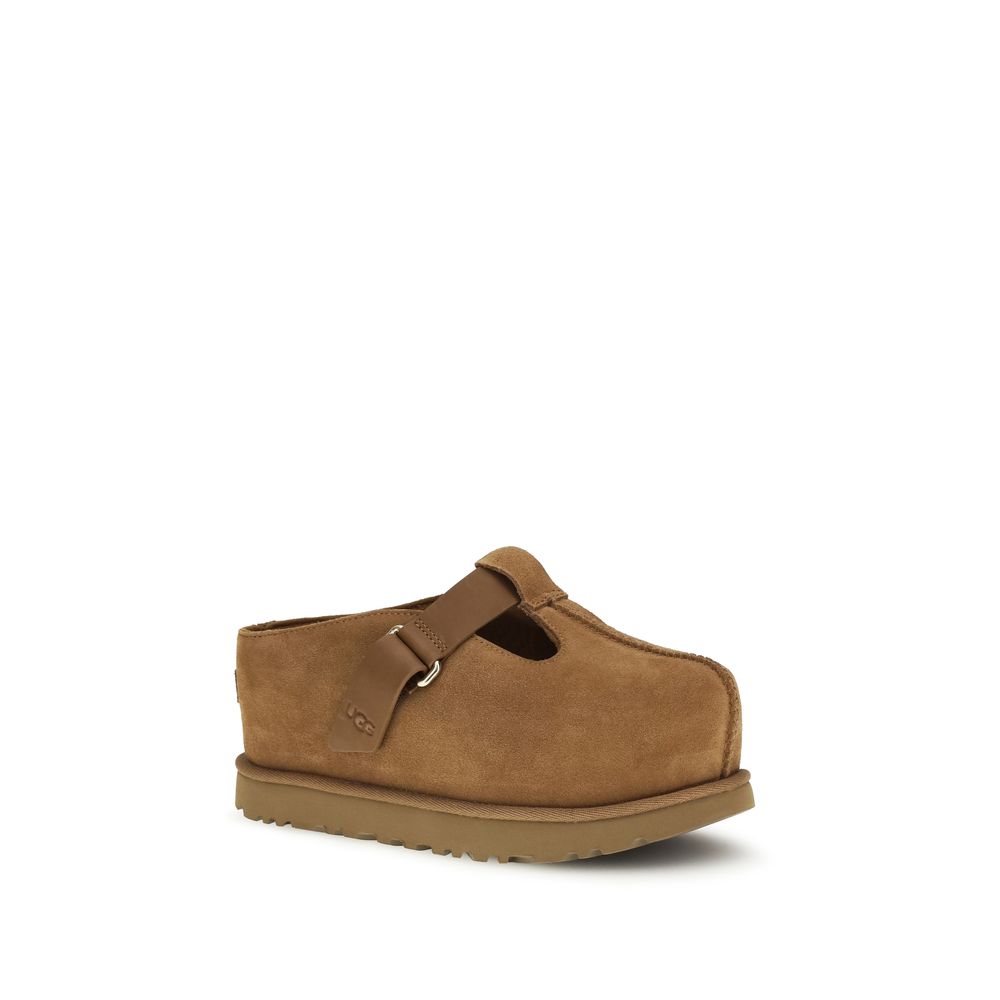 Brown Calf Leather Bos Taurus Mules - ventzia