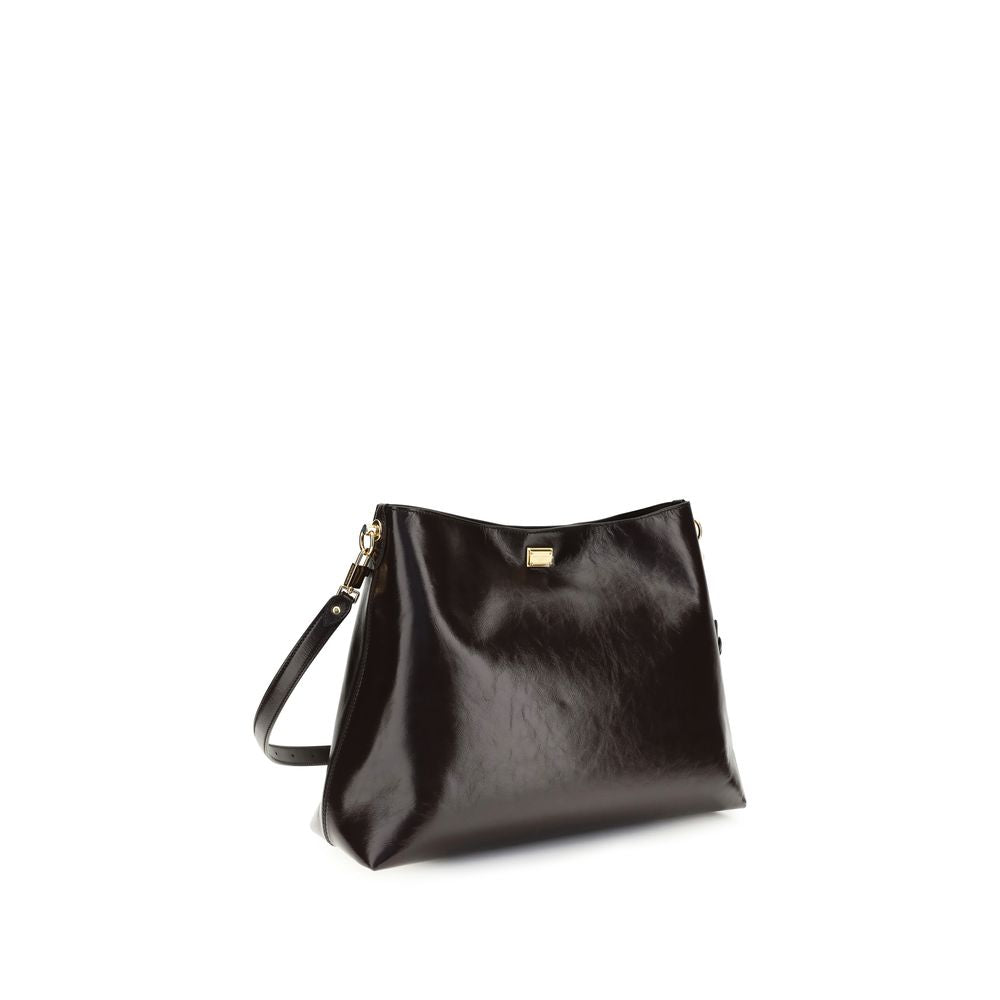 Brown Calf Leather Bos Taurus Shoulder Bag - ventzia