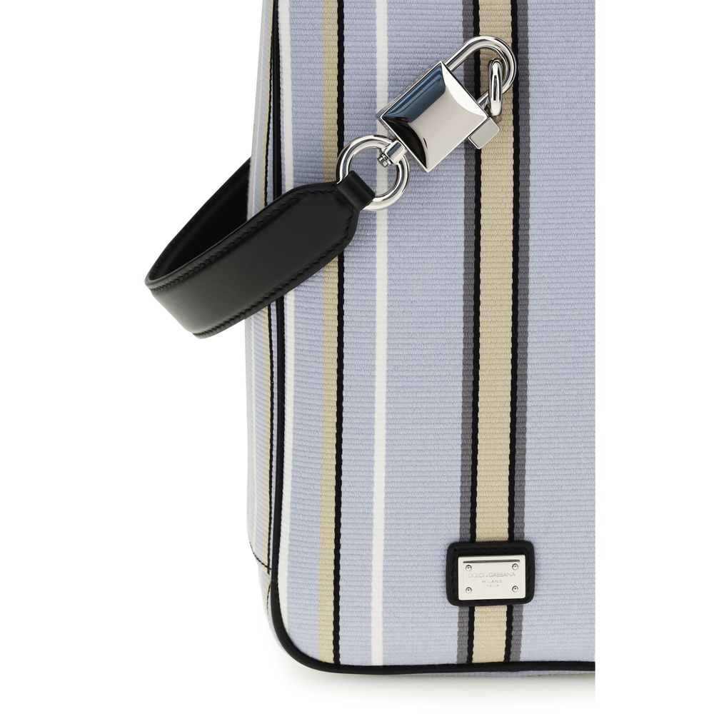 Blue Cotton Handbag - ventzia