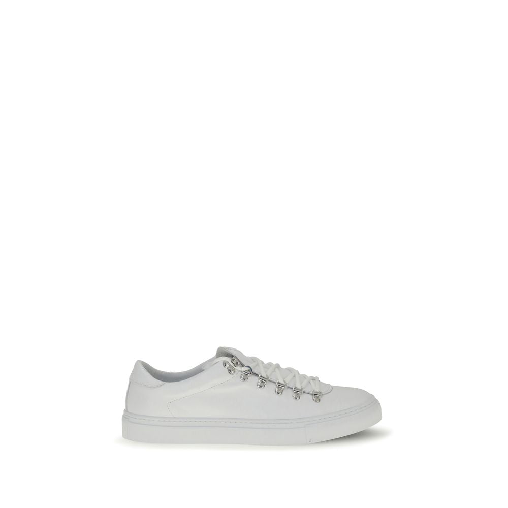 White Calf Leather Bos Taurus Athletic Sneakers - ventzia