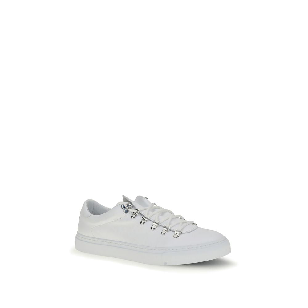 White Calf Leather Bos Taurus Athletic Sneakers - ventzia