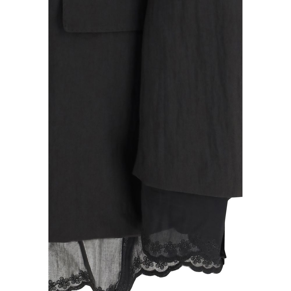 Black Linen Blazer