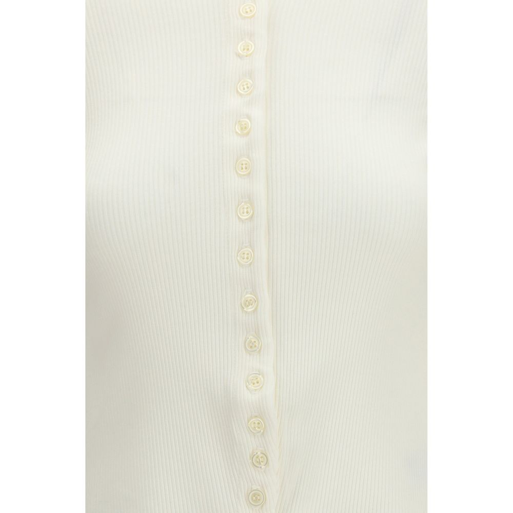 White Cotton Cardigan - ventzia