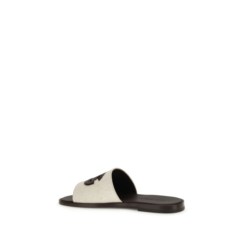 Beige Canvas Sandals - ventzia