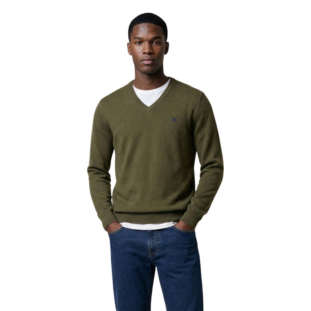 Green Cotton Sweatshirt - ventzia