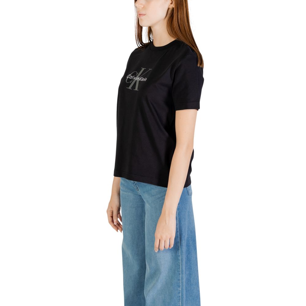 Black Cotton T-Shirt - ventzia