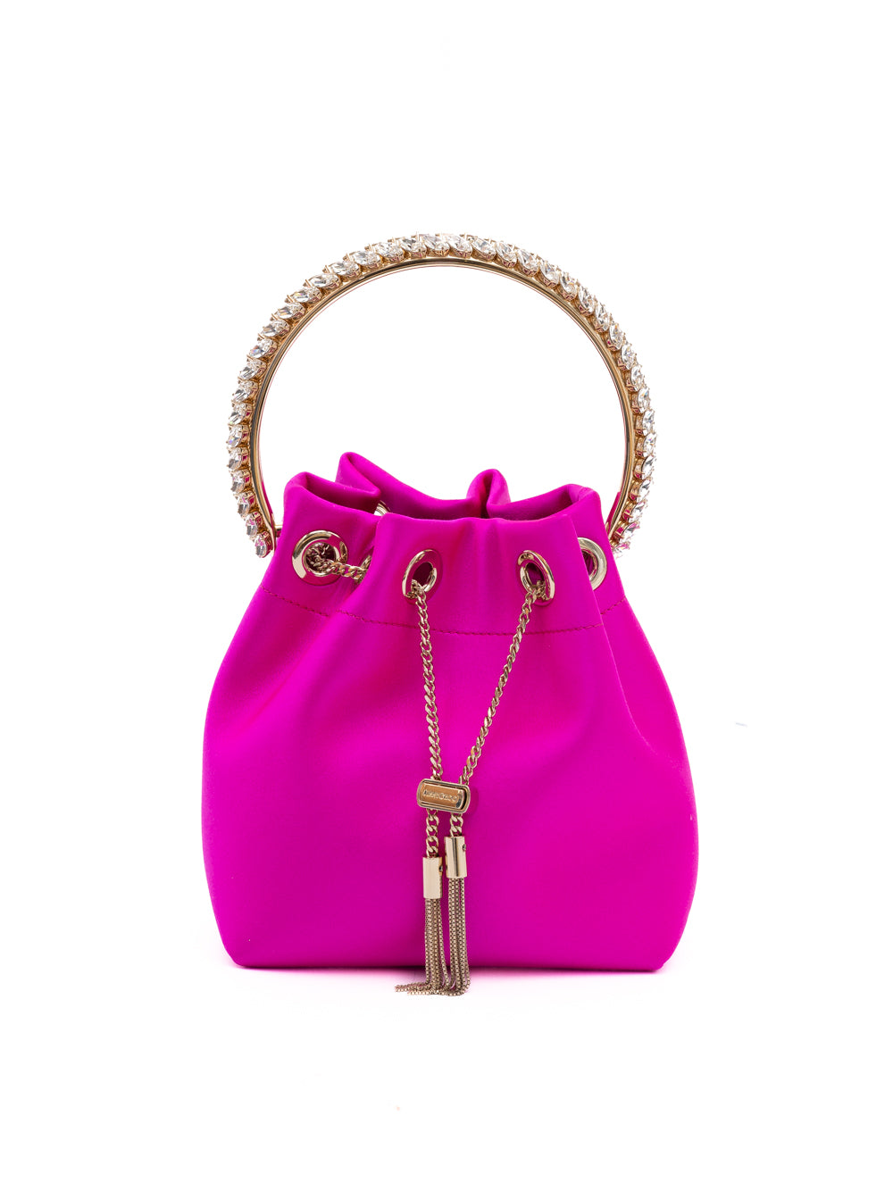 Fuchsia Bon Bon Satin Bucket - ventzia